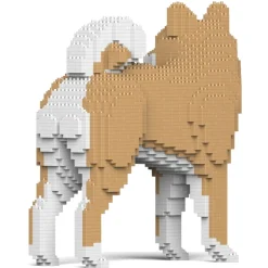 Jekca - Shiba Inu 02-M02 - Big - Lego - Sculpture - Construction - 4D - Brick Animals - Toys - Avvenice