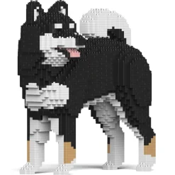Jekca - Shiba Inu 02-M01 - Big - Lego - Sculpture - Construction - 4D - Brick Animals - Toys - Avvenice