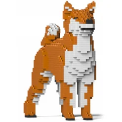Jekca - Shiba Inu 01-M01 - Big - Lego - Sculpture - Construction - 4D - Brick Animals - Toys - Avvenice
