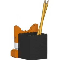 Jekca - Shiba Inu Pencil Cup 01S - Lego - Sculpture - Construction - 4D - Brick Animals - Toys - Avvenice
