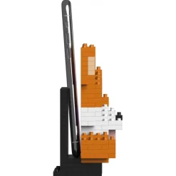 Jekca - Shiba Inu Phone Stand 01S - Lego - Sculpture - Construction - 4D - Brick Animals - Toys - Avvenice
