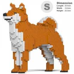 Jekca - Shiba Inu 01S-M01 - Lego - Sculpture - Construction - 4D - Brick Animals - Toys - Avvenice