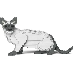Jekca - Siamese Cat 02S-M02 - Lego - Sculpture - Construction - 4D - Brick Animals - Toys - Avvenice