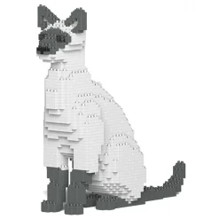 Jekca - Siamese Cat 01S-M02 - Lego - Sculpture - Construction - 4D - Brick Animals - Toys - Avvenice