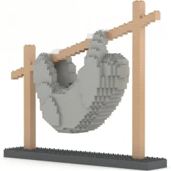 Jekca - Sloth 01 - Big - Lego - Sculpture - Construction - 4D - Brick Animals - Toys - Avvenice