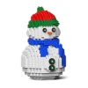 Jekca - Snowman 01S - Lego - Sculpture - Construction - 4D - Brick Animals - Toys - Avvenice