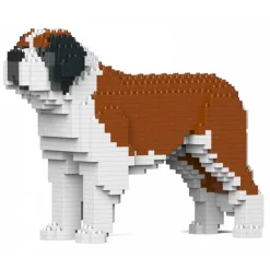 Jekca - St. Bernard 01S - Lego - Sculpture - Construction - 4D - Brick Animals - Toys - Avvenice