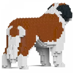 Jekca - St. Bernard 01S - Lego - Sculpture - Construction - 4D - Brick Animals - Toys - Avvenice