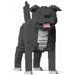 Jekca - Staffordshire Bull Terrier 01S-M04 - Lego - Sculpture - Construction - 4D - Brick Animals - Toys - Avvenice