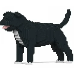 Jekca - Staffordshire Bull Terrier 01S-M02 - Lego - Sculpture - Construction - 4D - Brick Animals - Toys - Avvenice