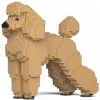 Jekca - Standard Poodle 01-M02 - Big - Lego - Sculpture - Construction - 4D - Brick Animals - Toys - Avvenice