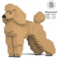 Jekca - Standard Poodle 01S-M02 - Lego - Sculpture - Construction - 4D - Brick Animals - Toys - Avvenice