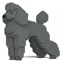 Jekca - Standard Poodle 01S-M03 - Lego - Sculpture - Construction - 4D - Brick Animals - Toys - Avvenice