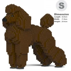 Jekca - Standard Poodle 01S-S11 - Lego - Sculpture - Construction - 4D - Brick Animals - Toys - Avvenice