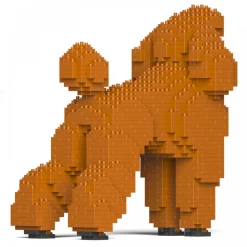 Jekca - Standard Poodle 01S-S13 - Lego - Sculpture - Construction - 4D - Brick Animals - Toys - Avvenice