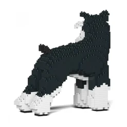 Jekca - Standard Schnauzer 02S-M02 - Lego - Sculpture - Construction - 4D - Brick Animals - Toys - Avvenice