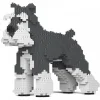 Jekca - Standard Schnauzer 01-M01 - Big - Lego - Sculpture - Construction - 4D - Brick Animals - Toys - Avvenice