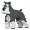 Jekca - Standard Schnauzer 01S-M01 - Lego - Sculpture - Construction - 4D - Brick Animals - Toys - Avvenice