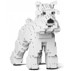 Jekca - Standard Schnauzer 01-S01 - Big - Lego - Sculpture - Construction - 4D - Brick Animals - Toys - Avvenice