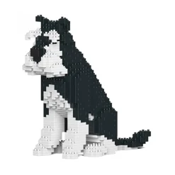 Jekca - Standard Schnauzer 04S-M02 - Lego - Sculpture - Construction - 4D - Brick Animals - Toys - Avvenice