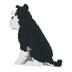 Jekca - Standard Schnauzer 04S-M02 - Lego - Sculpture - Construction - 4D - Brick Animals - Toys - Avvenice