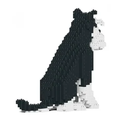 Jekca - Standard Schnauzer 04S-M02 - Lego - Sculpture - Construction - 4D - Brick Animals - Toys - Avvenice