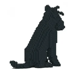 Jekca - Standard Schnauzer 04S-M03 - Lego - Sculpture - Construction - 4D - Brick Animals - Toys - Avvenice