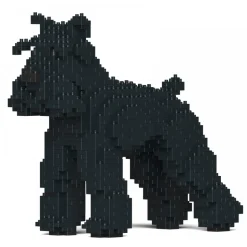 Jekca - Standard Schnauzer 01S-M03 - Lego - Sculpture - Construction - 4D - Brick Animals - Toys - Avvenice