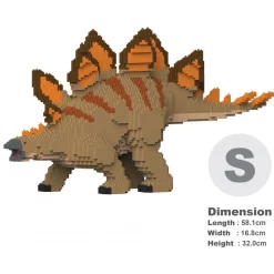 Jekca - Stegosaurus 01S-M02 - Lego - Sculpture - Construction - 4D - Brick Animals - Toys - Avvenice