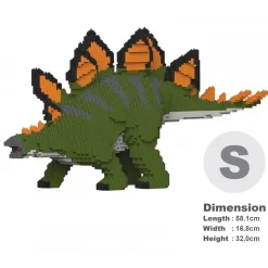 Jekca - Stegosaurus 01S-M01 - Lego - Sculpture - Construction - 4D - Brick Animals - Toys - Avvenice