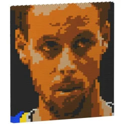 Jekca - Stephen Curry Brick Painting 03S - Lego - Sculpture - Construction - 4D - Brick Animals - Toys - Avvenice