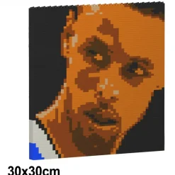 Jekca - Stephen Curry Brick Painting 04S - Lego - Sculpture - Construction - 4D - Brick Animals - Toys - Avvenice