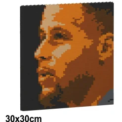 Jekca - Stephen Curry Brick Painting 02S - Lego - Sculpture - Construction - 4D - Brick Animals - Toys - Avvenice