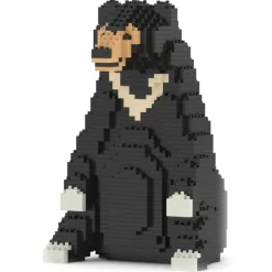 Jekca - Sun Bear 01 - Big - Lego - Sculpture - Construction - 4D - Brick Animals - Toys - Avvenice