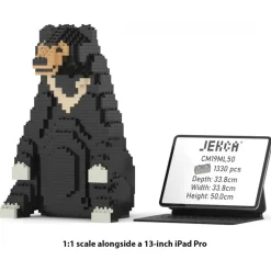 Jekca - Sun Bear 01 - Big - Lego - Sculpture - Construction - 4D - Brick Animals - Toys - Avvenice