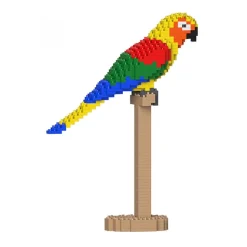 Jekca - Sun Conure 01S - Lego - Sculpture - Construction - 4D - Brick Animals - Toys - Avvenice