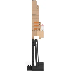 Jekca - Tabby Cat Phone Stand 01S - Lego - Sculpture - Construction - 4D - Brick Animals - Toys - Avvenice