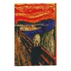 Jekca - The Scream Brick Painting 01S - Lego - Sculpture - Construction - 4D - Brick Animals - Toys - Avvenice