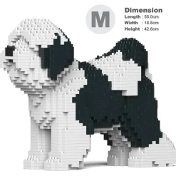 Jekca - Tibetan Terrier 01-M02 - Big - Lego - Sculpture - Construction - 4D - Brick Animals - Toys - Avvenice