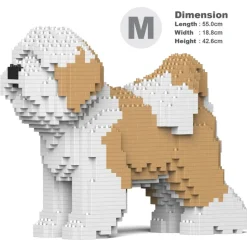Jekca - Tibetan Terrier 01-M01 - Big - Lego - Sculpture - Construction - 4D - Brick Animals - Toys - Avvenice