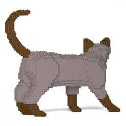 Jekca - Tonkinese Cat 02S-M01 - Lego - Sculpture - Construction - 4D - Brick Animals - Toys - Avvenice