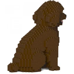 Jekca - Toy Poodle 03-M05 - Big - Lego - Sculpture - Construction - 4D - Brick Animals - Toys - Avvenice