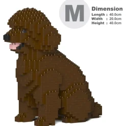 Jekca - Toy Poodle 03-M05 - Big - Lego - Sculpture - Construction - 4D - Brick Animals - Toys - Avvenice