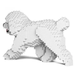 Jekca - Toy Poodle 02-M01 - Big - Lego - Sculpture - Construction - 4D - Brick Animals - Toys - Avvenice