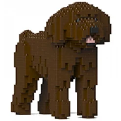 Jekca - Toy Poodle 01-M05 - Big - Lego - Sculpture - Construction - 4D - Brick Animals - Toys - Avvenice