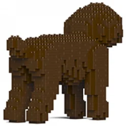 Jekca - Toy Poodle 01-M05 - Big - Lego - Sculpture - Construction - 4D - Brick Animals - Toys - Avvenice