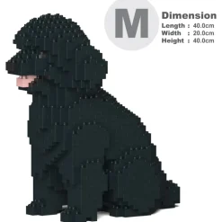 Jekca - Toy Poodle 03-M02 - Big - Lego - Sculpture - Construction - 4D - Brick Animals - Toys - Avvenice