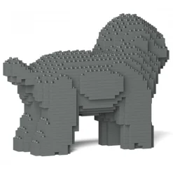 Jekca - Toy Poodle 05-M06 - Big - Lego - Sculpture - Construction - 4D - Brick Animals - Toys - Avvenice