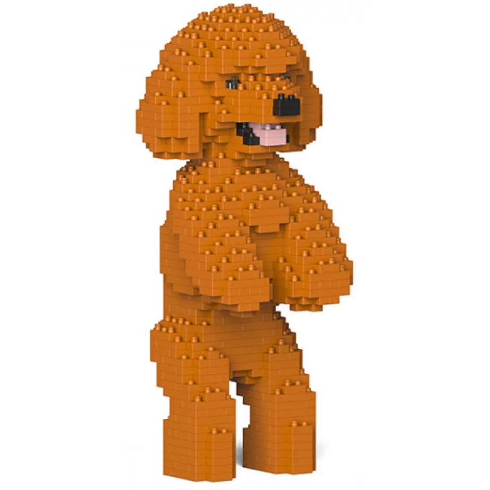 Jekca - Toy Poodle 04-M04 - Big - Lego - Sculpture - Construction - 4D - Brick Animals - Toys - Avvenice