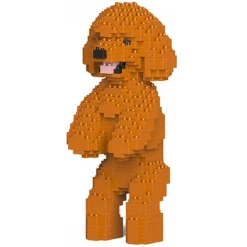 Jekca - Toy Poodle 04-M04 - Big - Lego - Sculpture - Construction - 4D - Brick Animals - Toys - Avvenice